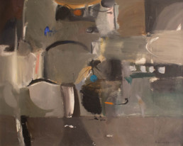 Pintura 'A dónde vas' de Fernando Peiró Coronado , óleo sobre lienzo. Medidas 73x92. Paisaje onírico