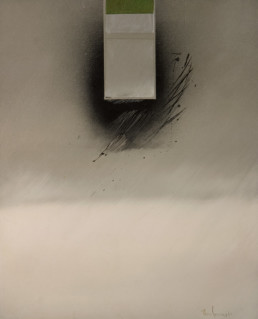 Pintura 'Espacio oriental' de Fernando Peiró Coronado. Obra realizada con óleo sobre lienzo en la que la presencia del espacio es protagonista, espacialismo al estilo Rothko