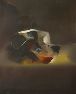 'Viaje a lo desconocido', pintura de Fernando Peiró Coronado. Medidas, 61x50. Óleo sobre lienzo,