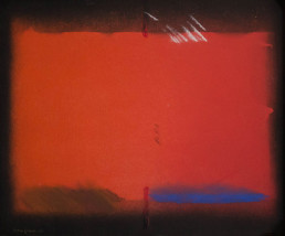 Pintura de Fernando Peiró Coronado. Óleo, spray y pastel sobre tabla entelada. Expresionismo abstracto. Pintura espacialista.