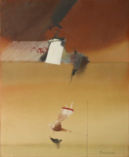 'Gema dando vueltas', pintura de Fernando Peiró Coronado. Óleo sobre lienzo, medidas 61x50.. Expresionismo abstracto, Mark Rothko.