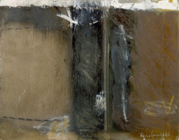 Pintura 'Separación dolorosa' de Fernando Peiró Coronado realizada con oleo y ceras sobre cartulina preparada con polvo de mármol y látex.